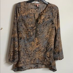 Juicy Couture multi color top with rhinestones XS